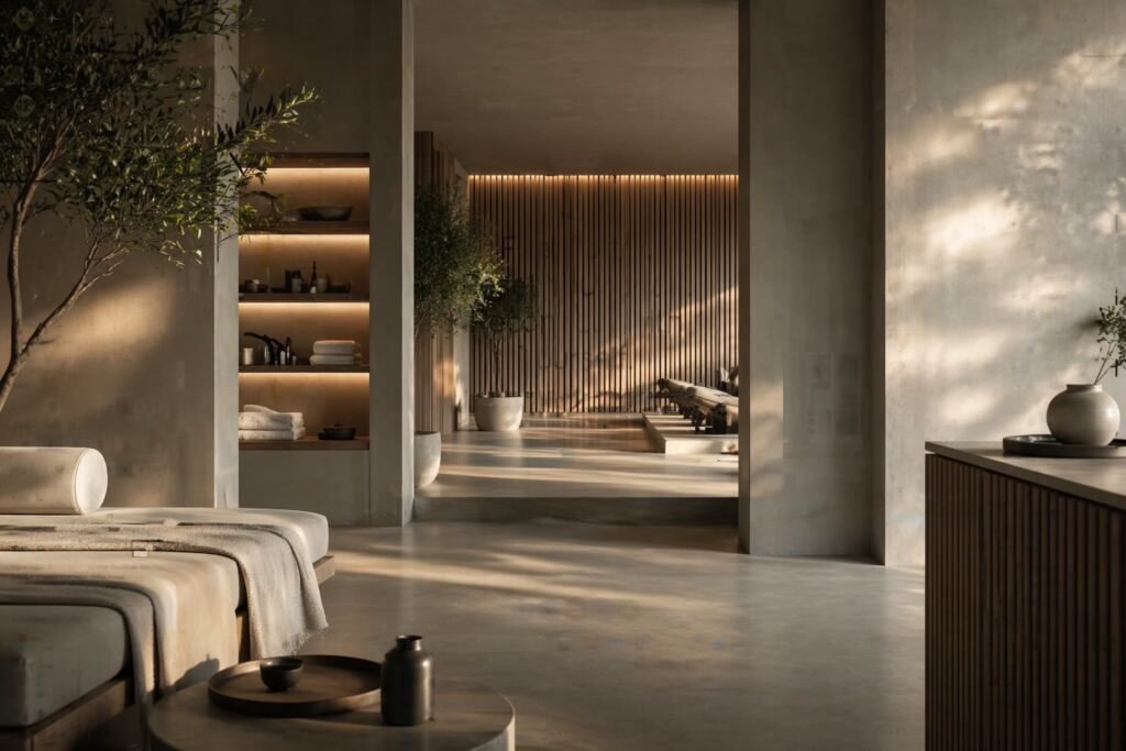 Wellness lounge seating area at Release in Locust Valley, NY
